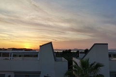sunset from roof terrace